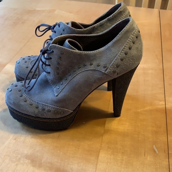 Nursace Suede Studded Platform Heels 39 - Picture 3 of 12
